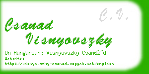 csanad visnyovszky business card